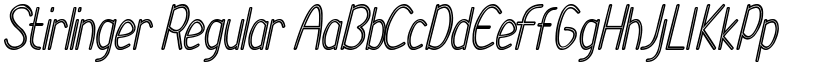 Stirlinger Regular font