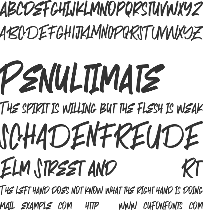 MATHERNAL Free font preview