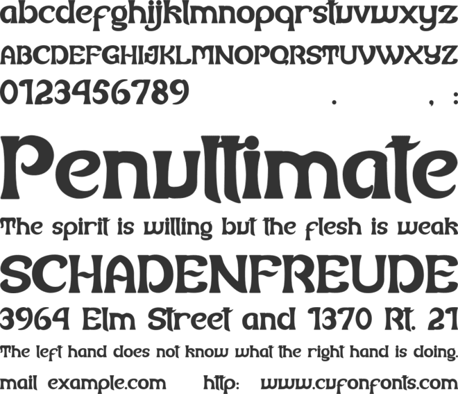 Gosling Qijon font preview