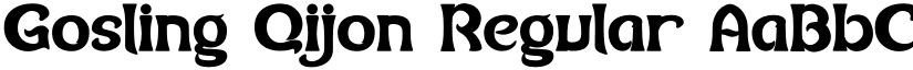 Gosling Qijon Regular font