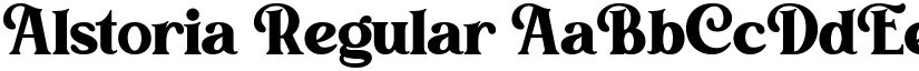 Alstoria Regular font
