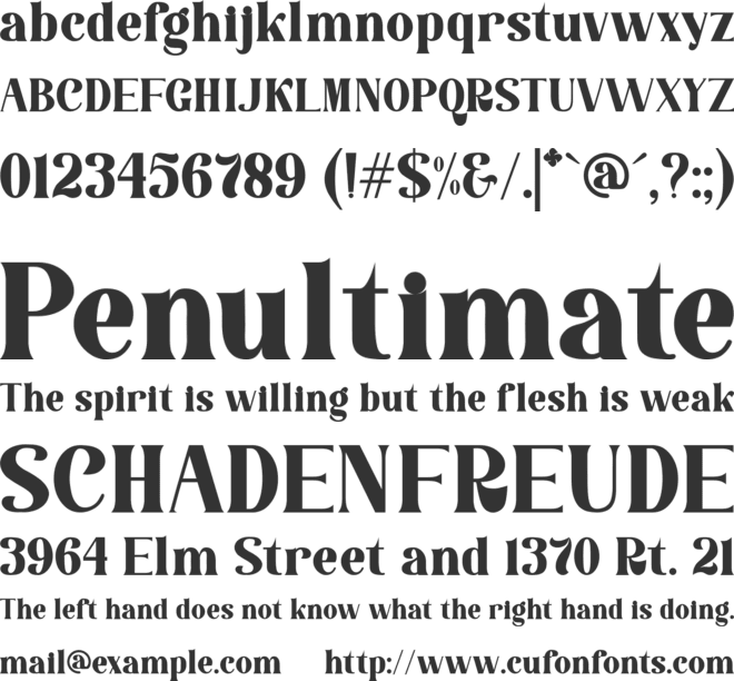 La Lemonti font preview