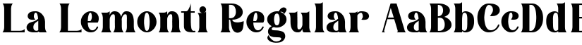 La Lemonti Regular font