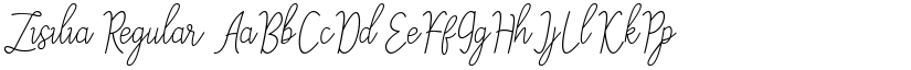 Zisilia Regular font
