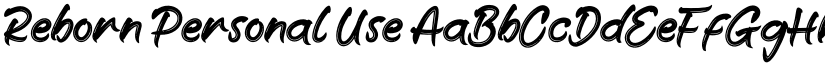 Reborn Personal Use font