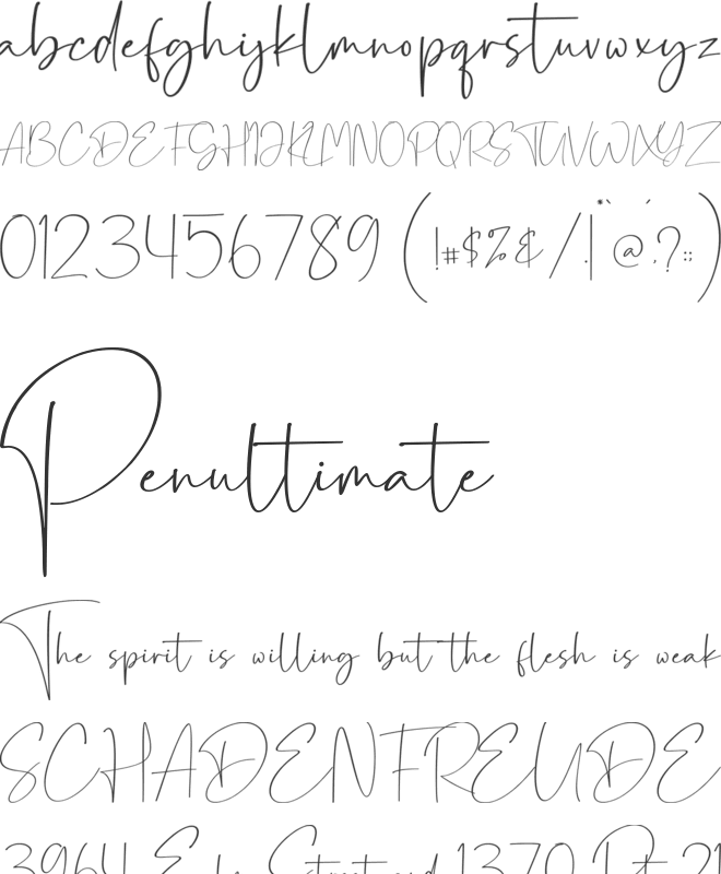 La Estroma font preview