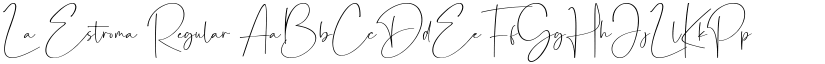 La Estroma Regular font