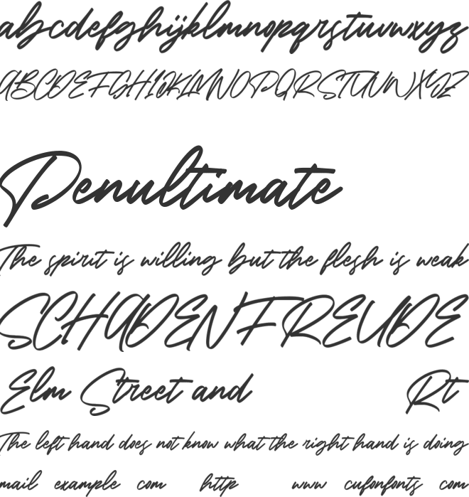 River Rocks Free font preview