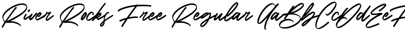 River Rocks Free Regular font