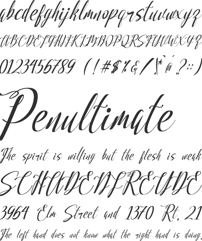 loveable font preview