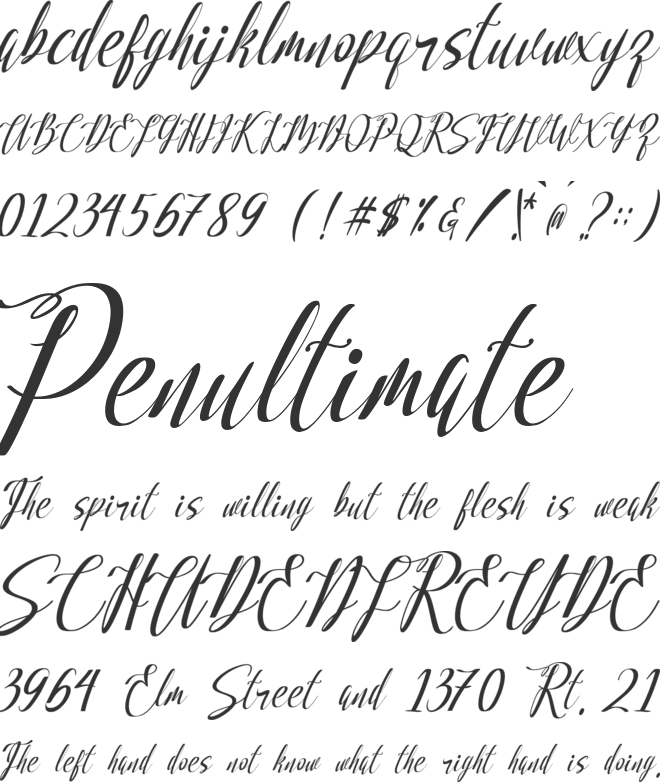 loveable font preview