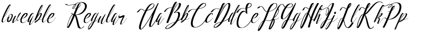 loveable Regular font