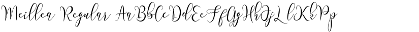 Meillea Regular font
