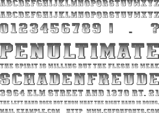 Athletica font preview