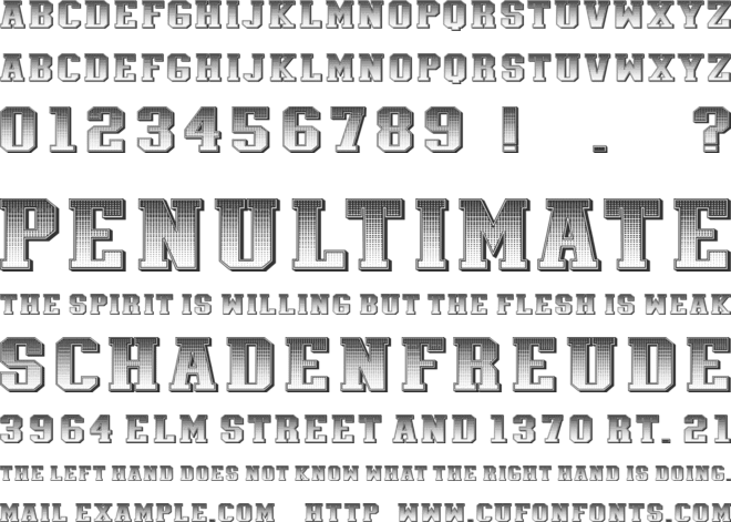 Athletica font preview
