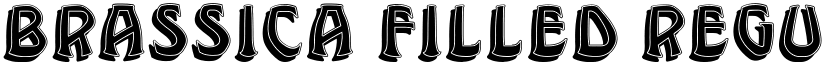 Brassica Filled Regular font