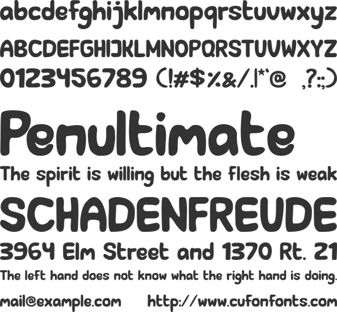 Sunglasses font preview