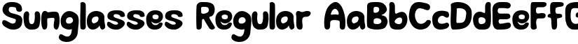 Sunglasses Regular font
