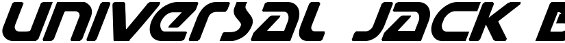 Universal Jack Bold Italic font