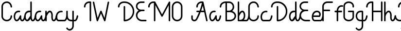 Cadancy IW font download