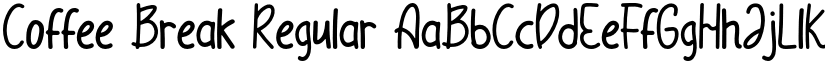Coffee Break Regular font