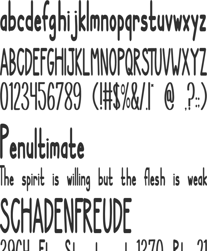 NEW DIVIDE font preview