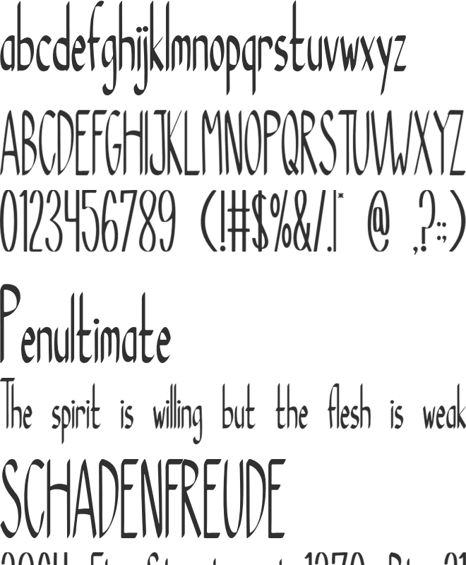 Be Natural font preview