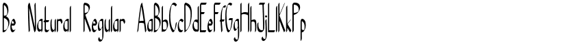 Be Natural font download