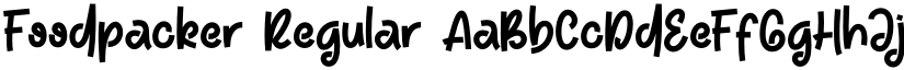 Foodpacker Regular font
