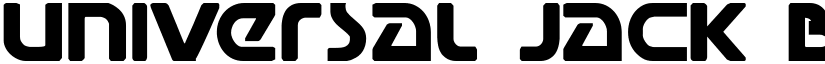 Universal Jack Bold font