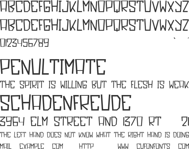 Limoline font preview