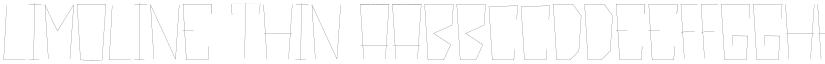 Limoline Thin font