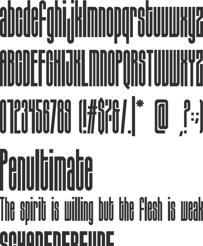 Sigana font preview