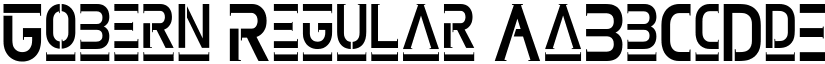 Gobern Regular font