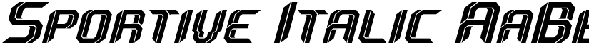 Sportive Italic font