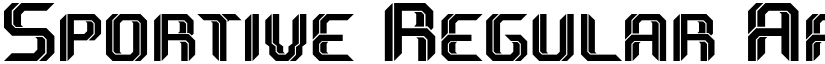 Sportive Regular font