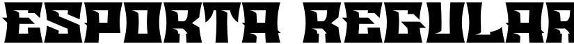 Esporta Regular font