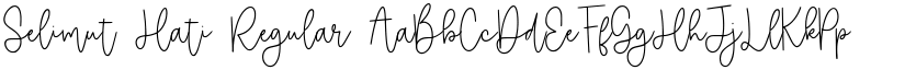 Selimut Hati Regular font
