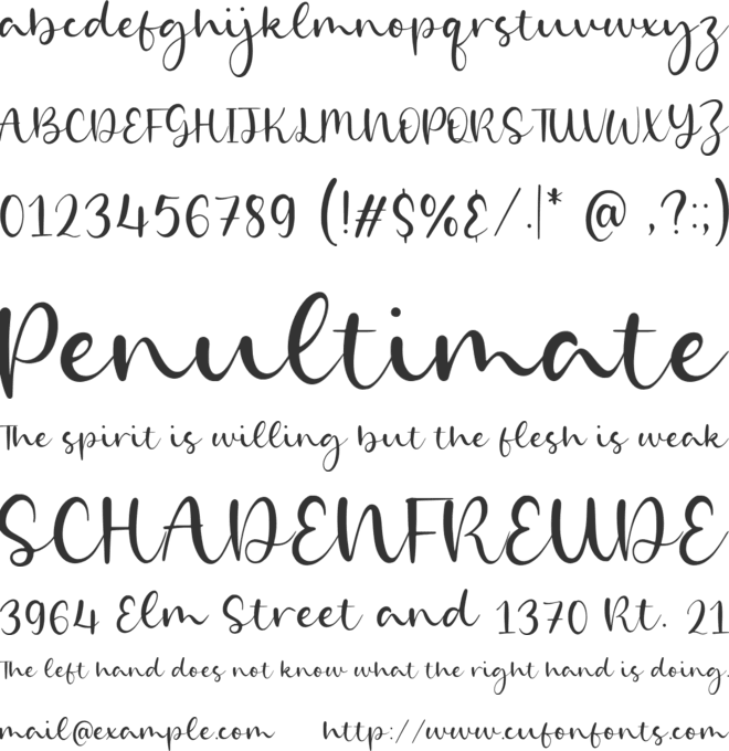Goldie Angle font preview