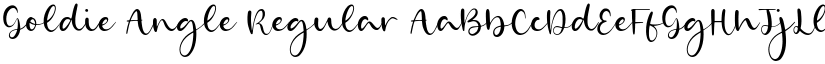 Goldie Angle Regular font