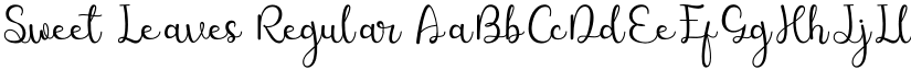 Sweet Leaves Regular font