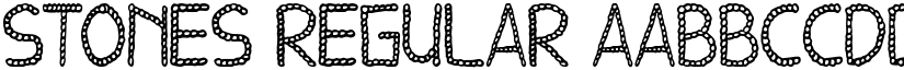 STONES Regular font