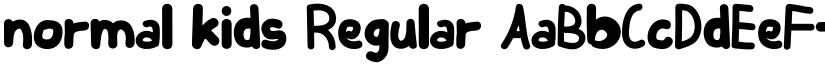 normal kids Regular font