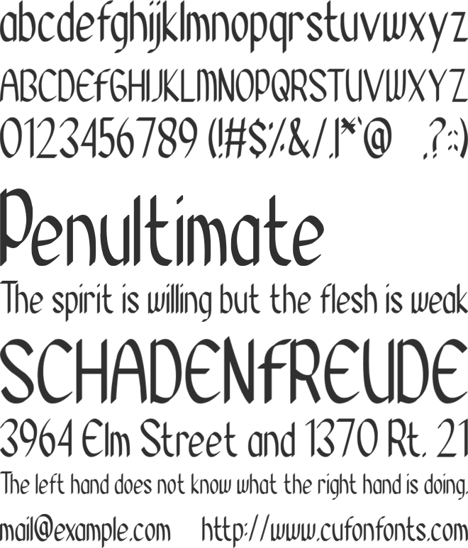 Constella font preview