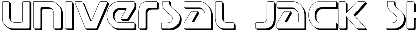 Universal Jack Shadow font