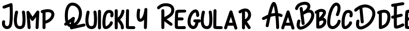 Jump Quickly Regular font