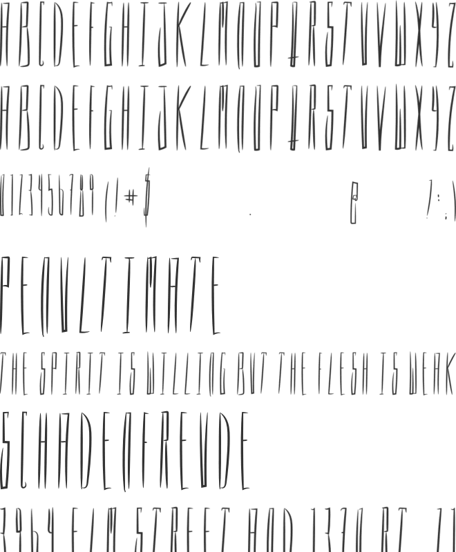 PROCERUS font preview