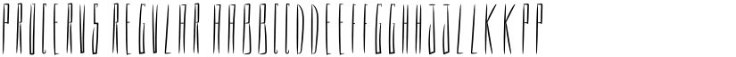 PROCERUS Regular font
