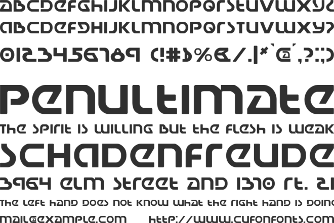 Universal Jack font preview