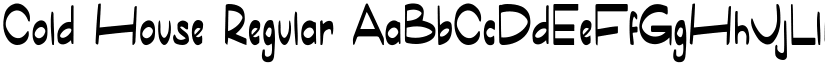 Cold House Regular font